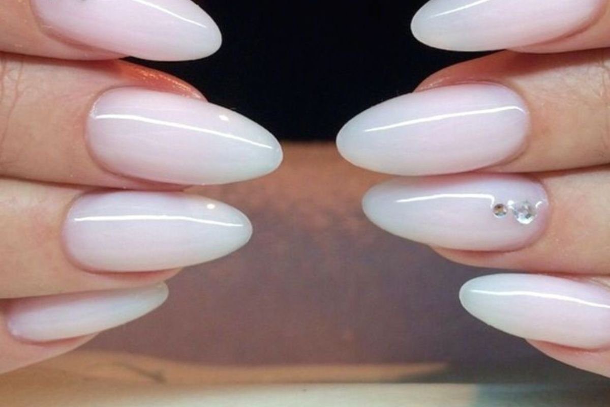 milky nails