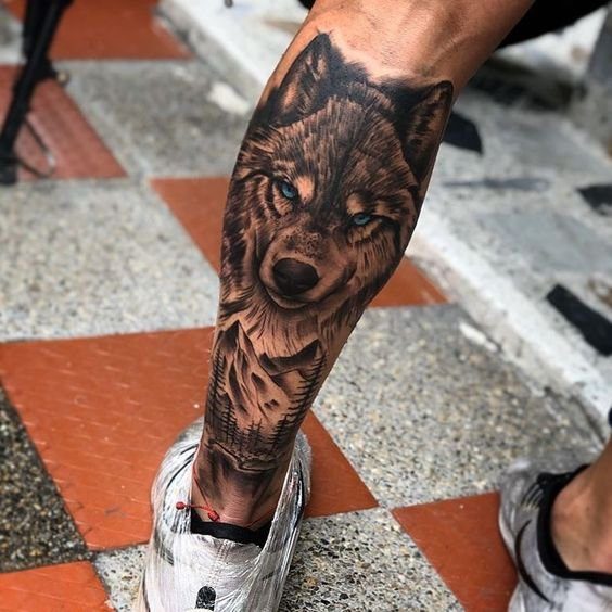 tatuagem-masculina-na-perna-animais-pinterest Tatuagem masculina na perna animais (Pinterest)