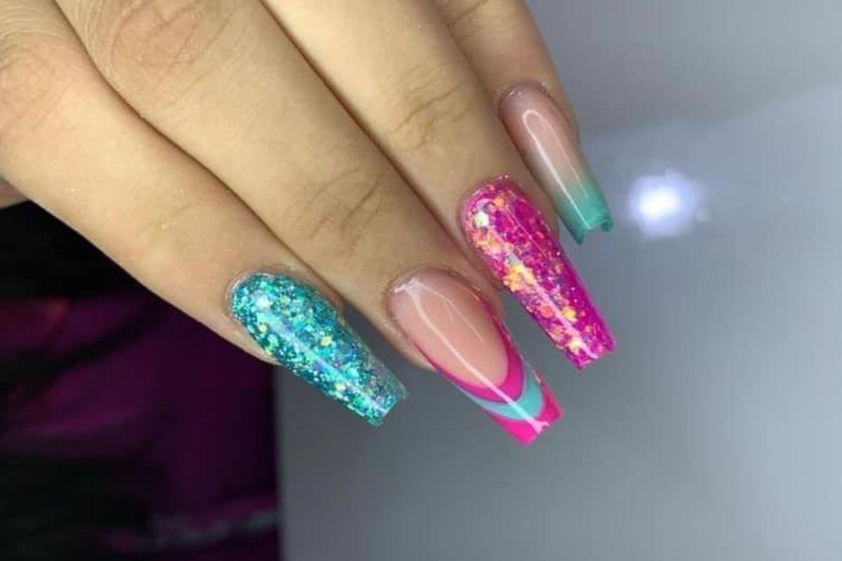 unhas com brilho primavera verao 4
